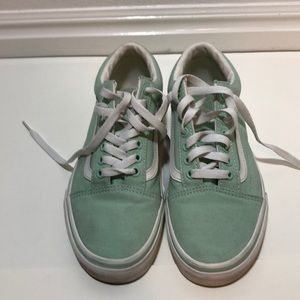 Mint green Old Skool Vans